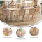 Flash Furniture Rectangle 24 W, 48 L, 23.75 H, Plastic, Steel, Brown YU-YCX-0013-2-RECT-TBL-NAT-E-GG - alternate 5